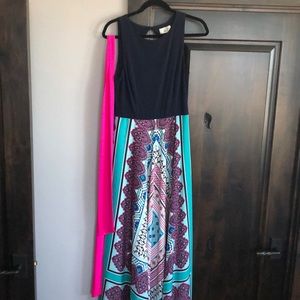 Eliza J. Scarf print maxi dress